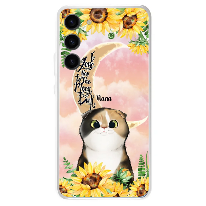 Custom Personalized Cat Phone Case - Best Gift Idea For Cat Lovers With Upto 7 Cats - Case For iPhone, Samsung and Xiaomi