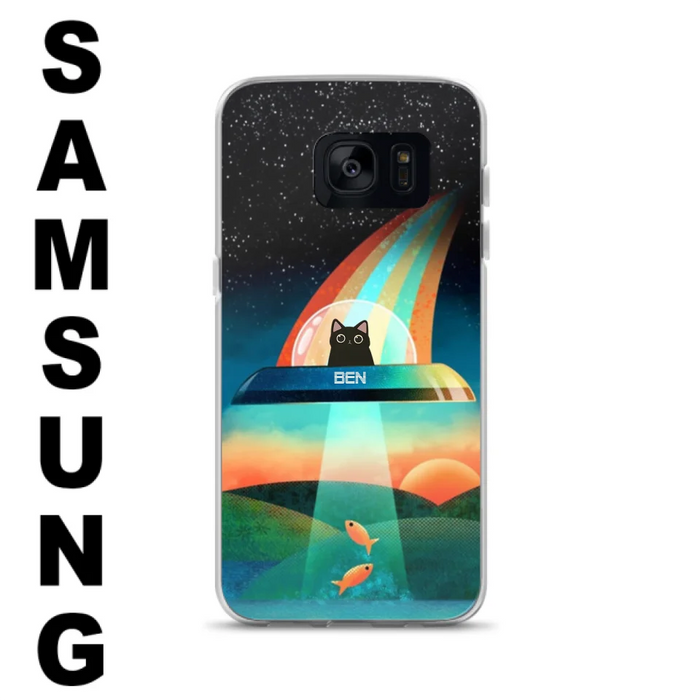 Custom Personalized Cat Phone Case - Gift For Cat Lovers - Case For iPhone, Samsung and Xiaomi with up to 3 Cats - EHTD0U