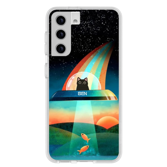 Custom Personalized Cat Phone Case - Gift For Cat Lovers - Case For iPhone, Samsung and Xiaomi with up to 3 Cats - EHTD0U