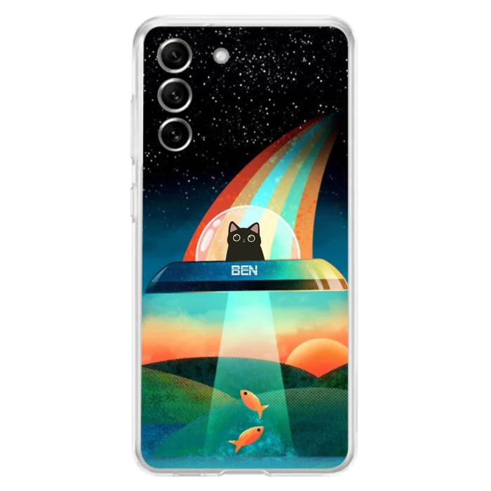 Custom Personalized Cat Phone Case - Gift For Cat Lovers - Case For iPhone, Samsung and Xiaomi with up to 3 Cats - EHTD0U