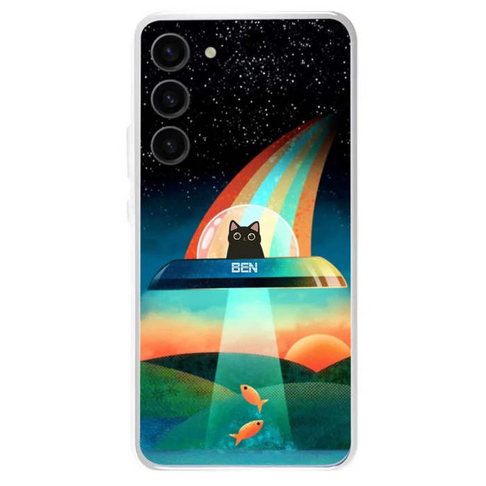 Custom Personalized Cat Phone Case - Gift For Cat Lovers - Case For iPhone, Samsung and Xiaomi with up to 3 Cats - EHTD0U