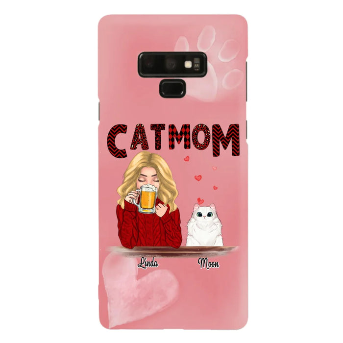 Custom Personalized Pet Mom Phone Case - Best Gift Idea For Pet Lovers With Upto 4 Pets - Case For iPhone, Samsung and Xiaomi