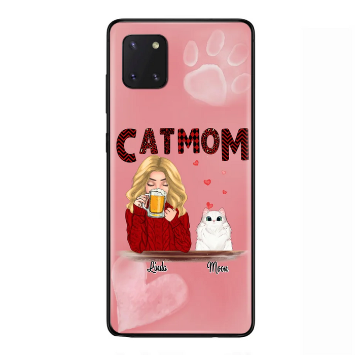 Custom Personalized Pet Mom Phone Case - Best Gift Idea For Pet Lovers With Upto 4 Pets - Case For iPhone, Samsung and Xiaomi