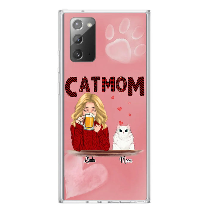 Custom Personalized Pet Mom Phone Case - Best Gift Idea For Pet Lovers With Upto 4 Pets - Case For iPhone, Samsung and Xiaomi