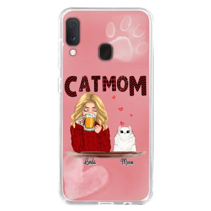 Custom Personalized Pet Mom Phone Case - Best Gift Idea For Pet Lovers With Upto 4 Pets - Case For iPhone, Samsung and Xiaomi