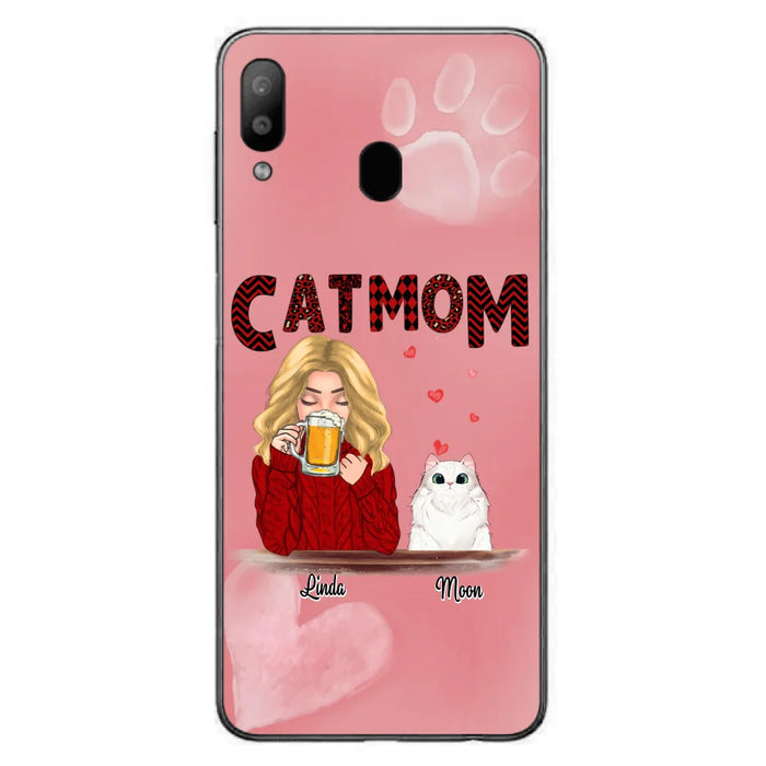 Custom Personalized Pet Mom Phone Case - Best Gift Idea For Pet Lovers With Upto 4 Pets - Case For iPhone, Samsung and Xiaomi