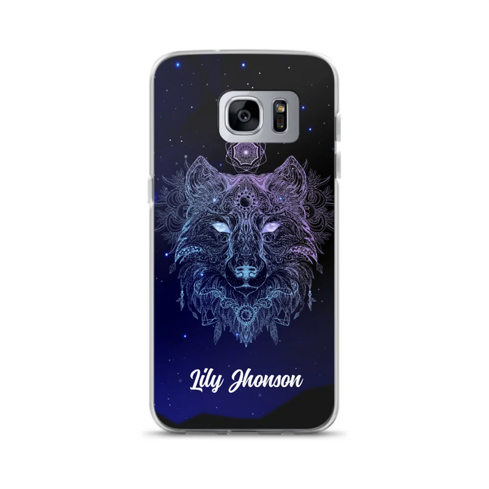 Custom Personalized Wolf Mandala Phone Case - Best Gift For Wolf Lover's - Case For iPhone, Samsung and Xiaomi - TOMO90