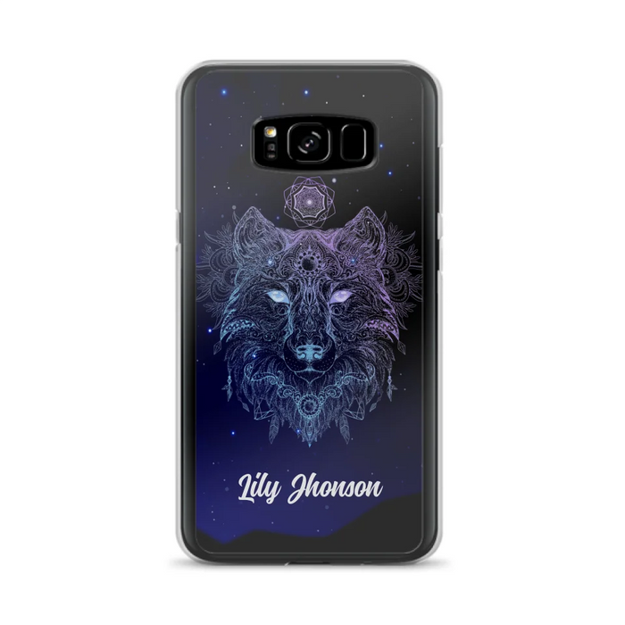 Custom Personalized Wolf Mandala Phone Case - Best Gift For Wolf Lover's - Case For iPhone, Samsung and Xiaomi - TOMO90