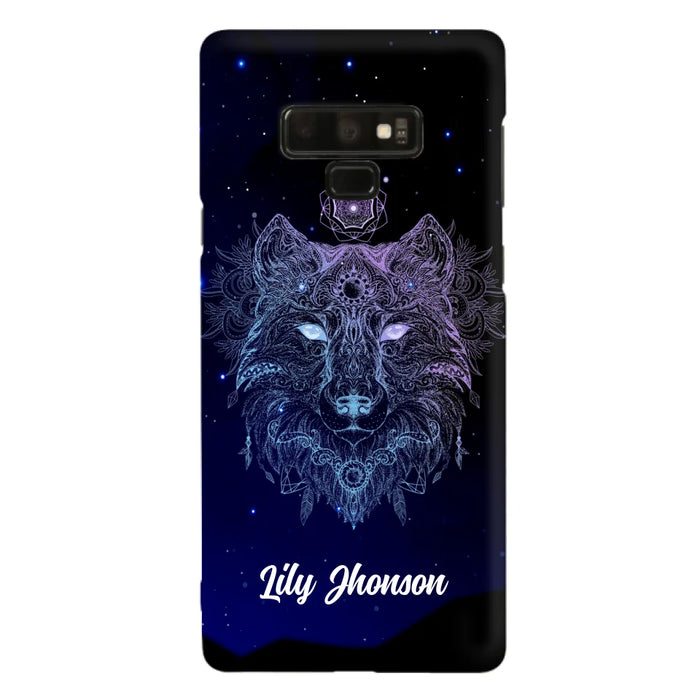 Custom Personalized Wolf Mandala Phone Case - Best Gift For Wolf Lover's - Case For iPhone, Samsung and Xiaomi - TOMO90