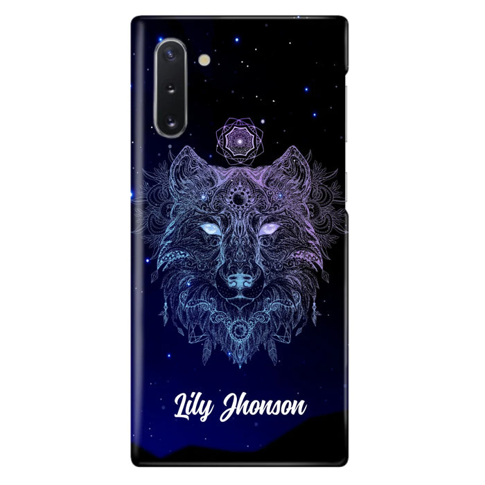 Custom Personalized Wolf Mandala Phone Case - Best Gift For Wolf Lover's - Case For iPhone, Samsung and Xiaomi - TOMO90