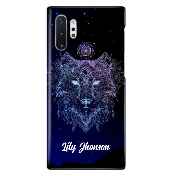 Custom Personalized Wolf Mandala Phone Case - Best Gift For Wolf Lover's - Case For iPhone, Samsung and Xiaomi - TOMO90