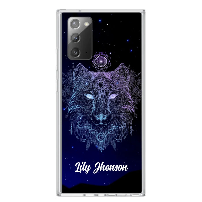 Custom Personalized Wolf Mandala Phone Case - Best Gift For Wolf Lover's - Case For iPhone, Samsung and Xiaomi - TOMO90