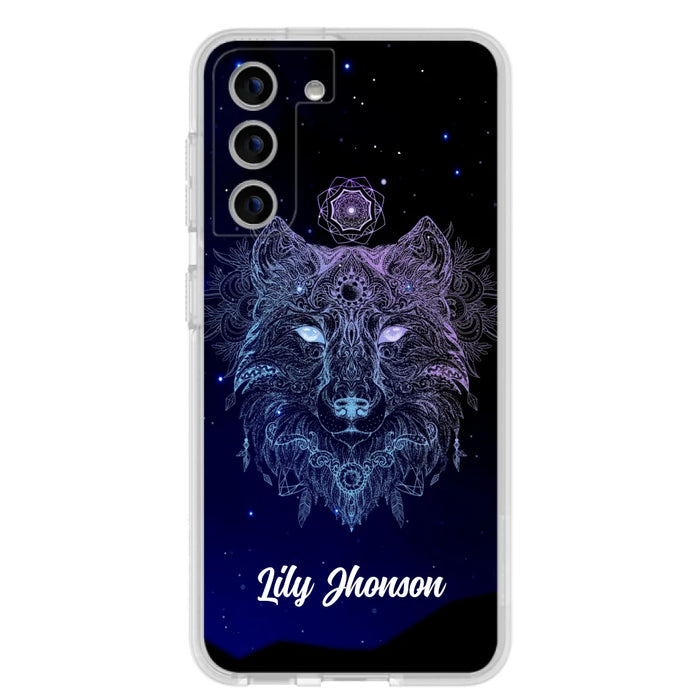 Custom Personalized Wolf Mandala Phone Case - Best Gift For Wolf Lover's - Case For iPhone, Samsung and Xiaomi - TOMO90