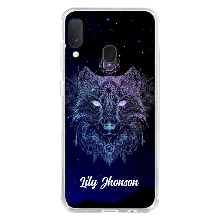 Custom Personalized Wolf Mandala Phone Case - Best Gift For Wolf Lover's - Case For iPhone, Samsung and Xiaomi - TOMO90