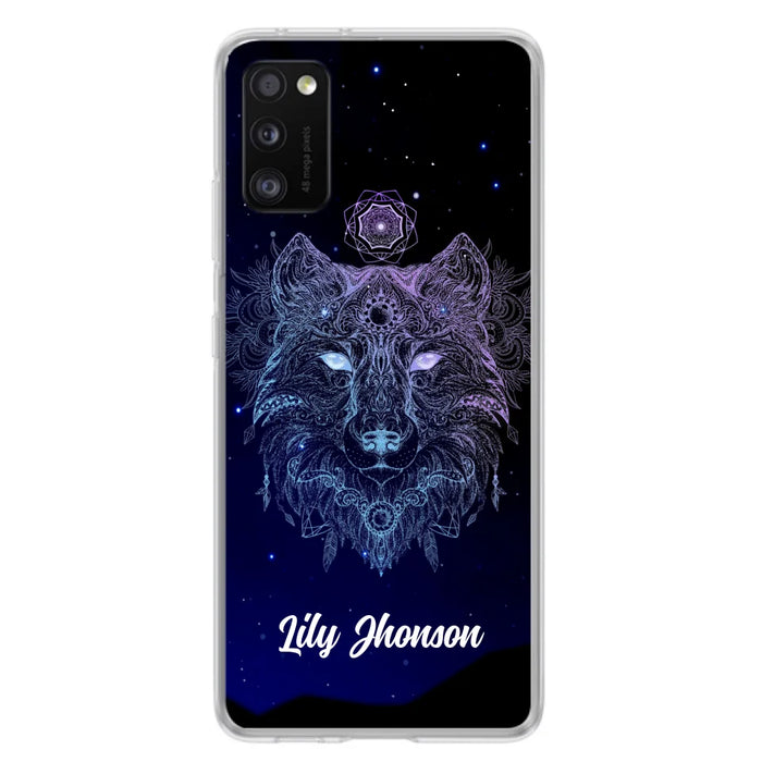 Custom Personalized Wolf Mandala Phone Case - Best Gift For Wolf Lover's - Case For iPhone, Samsung and Xiaomi - TOMO90