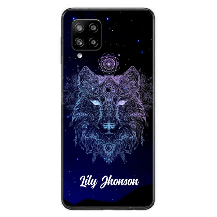 Custom Personalized Wolf Mandala Phone Case - Best Gift For Wolf Lover's - Case For iPhone, Samsung and Xiaomi - TOMO90