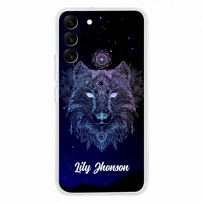 Custom Personalized Wolf Mandala Phone Case - Best Gift For Wolf Lover's - Case For iPhone, Samsung and Xiaomi - TOMO90