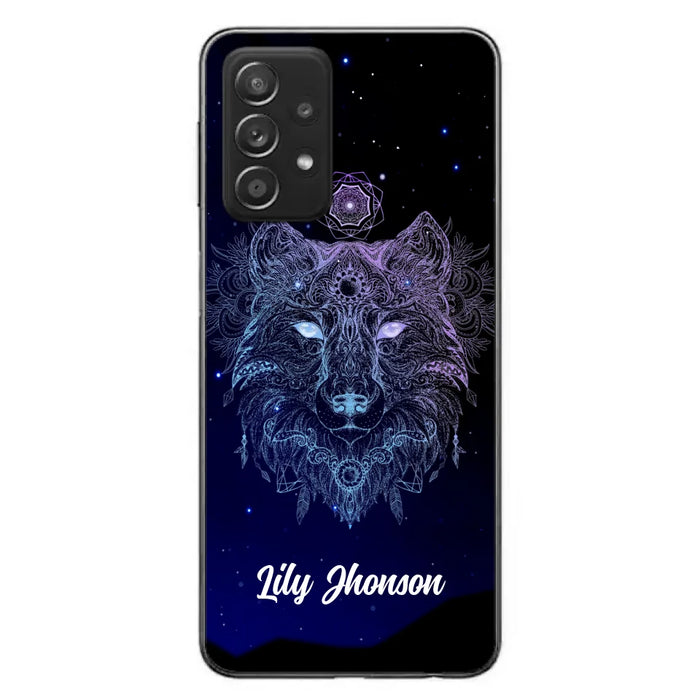 Custom Personalized Wolf Mandala Phone Case - Best Gift For Wolf Lover's - Case For iPhone, Samsung and Xiaomi - TOMO90