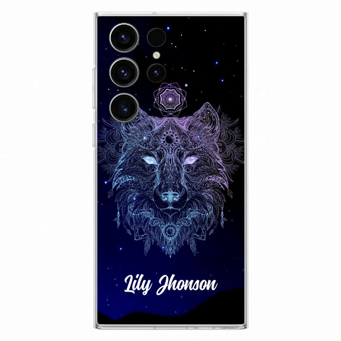 Custom Personalized Wolf Mandala Phone Case - Best Gift For Wolf Lover's - Case For iPhone, Samsung and Xiaomi - TOMO90