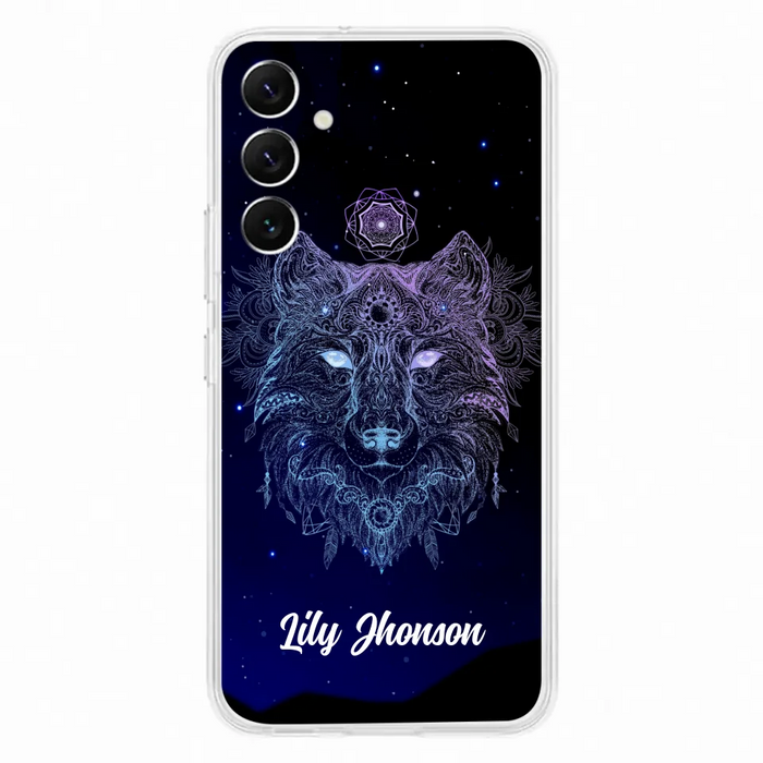 Custom Personalized Wolf Mandala Phone Case - Best Gift For Wolf Lover's - Case For iPhone, Samsung and Xiaomi - TOMO90