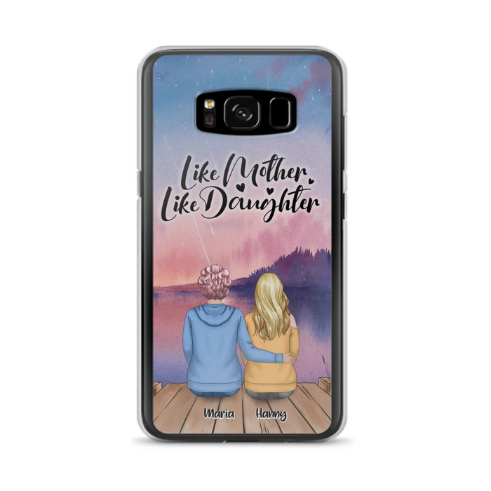 Custom Personalized Mom Phone Case - Gifts For Dog Lovers With Upto 3 Dogs - Like Mother Like Daughter