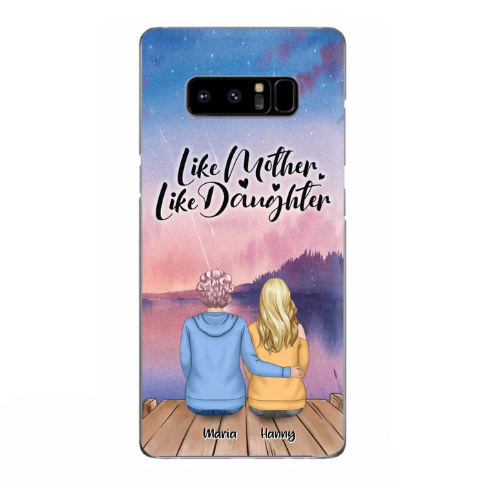 Custom Personalized Mom Phone Case - Gifts For Dog Lovers With Upto 3 Dogs - Like Mother Like Daughter