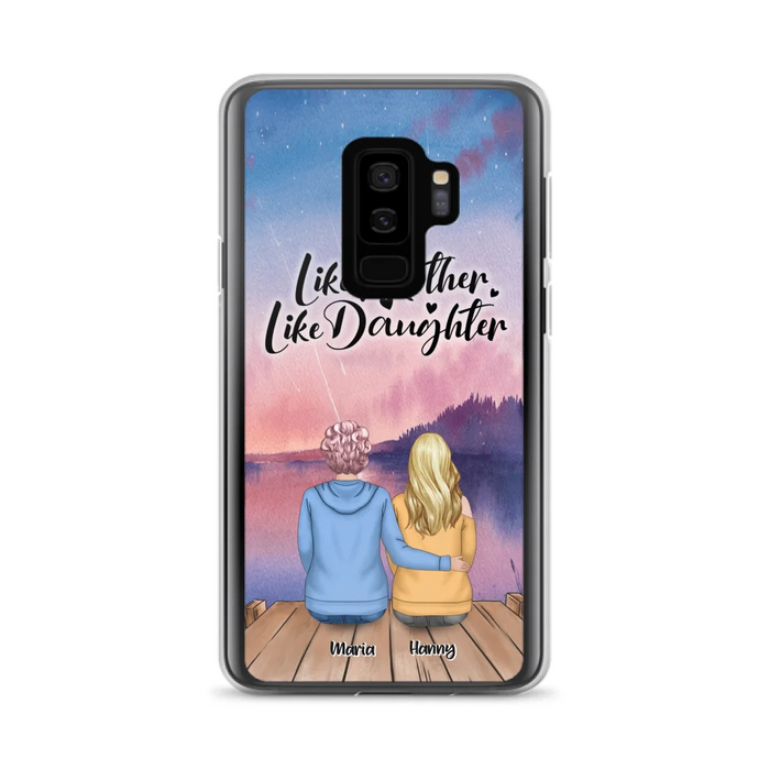 Custom Personalized Mom Phone Case - Gifts For Dog Lovers With Upto 3 Dogs - Like Mother Like Daughter