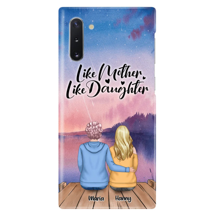 Custom Personalized Mom Phone Case - Gifts For Dog Lovers With Upto 3 Dogs - Like Mother Like Daughter