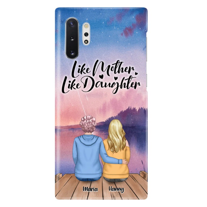 Custom Personalized Mom Phone Case - Gifts For Dog Lovers With Upto 3 Dogs - Like Mother Like Daughter