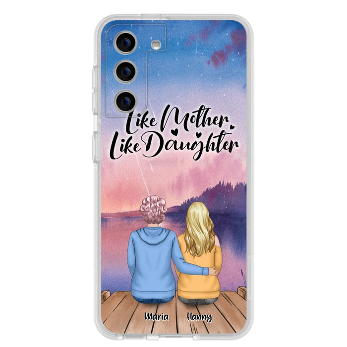 Custom Personalized Mom Phone Case - Gifts For Dog Lovers With Upto 3 Dogs - Like Mother Like Daughter