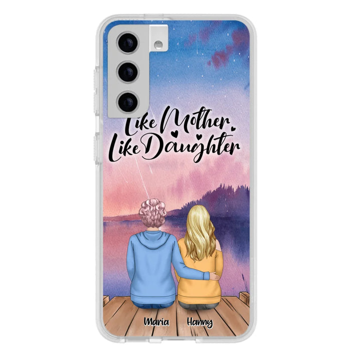 Custom Personalized Mom Phone Case - Gifts For Dog Lovers With Upto 3 Dogs - Like Mother Like Daughter