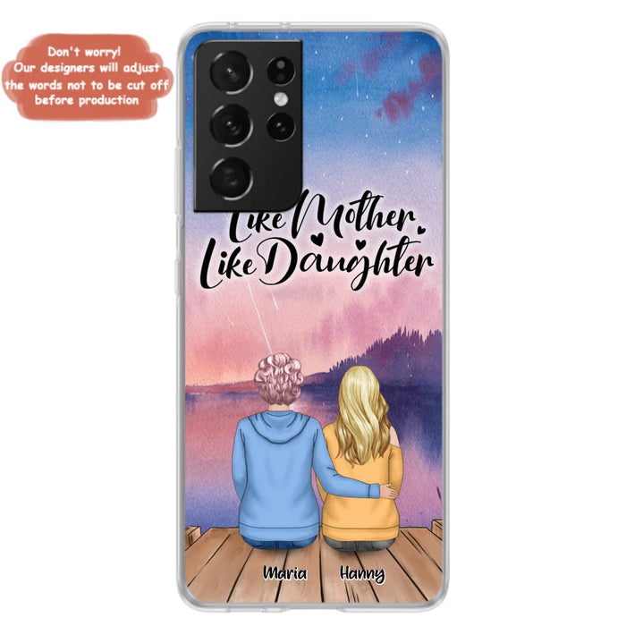 Custom Personalized Mom Phone Case - Gifts For Dog Lovers With Upto 3 Dogs - Like Mother Like Daughter