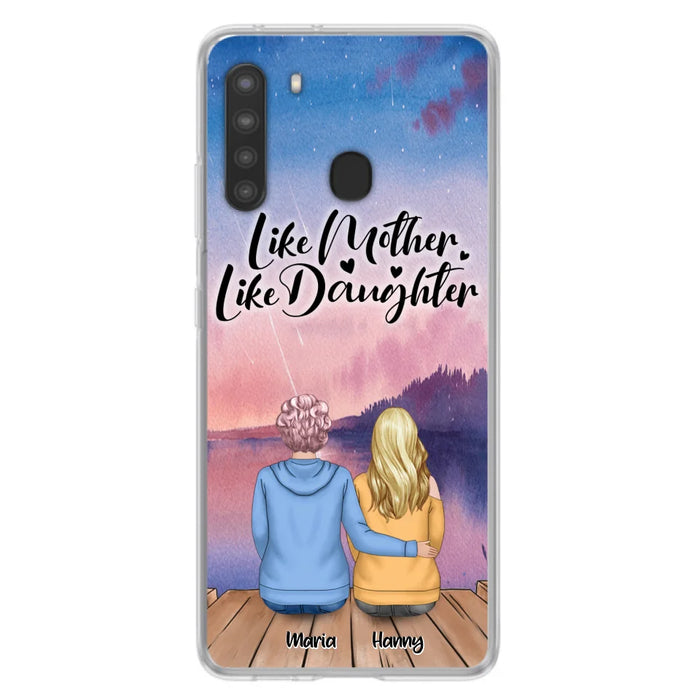 Custom Personalized Mom Phone Case - Gifts For Dog Lovers With Upto 3 Dogs - Like Mother Like Daughter