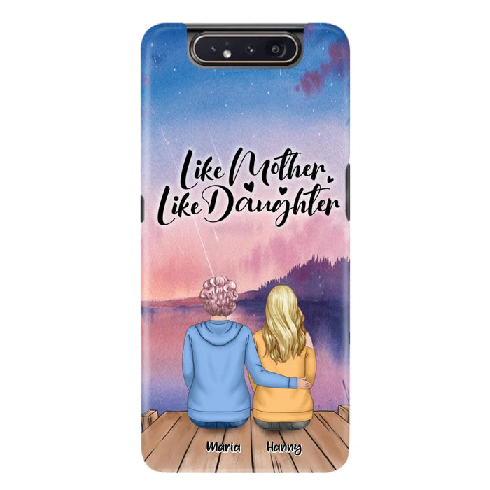 Custom Personalized Mom Phone Case - Gifts For Dog Lovers With Upto 3 Dogs - Like Mother Like Daughter