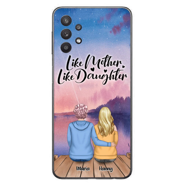 Custom Personalized Mom Phone Case - Gifts For Dog Lovers With Upto 3 Dogs - Like Mother Like Daughter