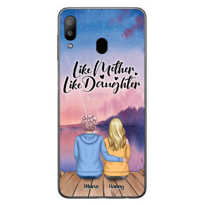 Custom Personalized Mom Phone Case - Gifts For Dog Lovers With Upto 3 Dogs - Like Mother Like Daughter