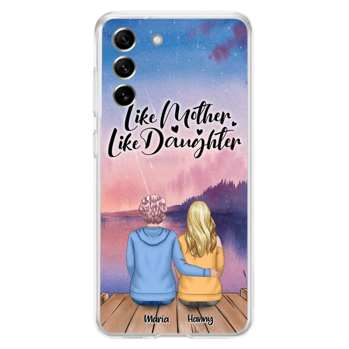 Custom Personalized Mom Phone Case - Gifts For Dog Lovers With Upto 3 Dogs - Like Mother Like Daughter