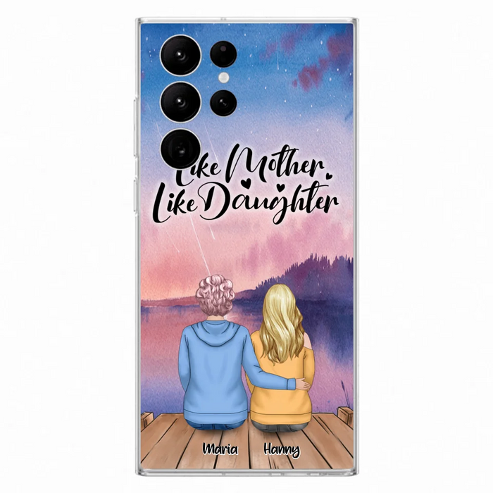 Custom Personalized Mom Phone Case - Gifts For Dog Lovers With Upto 3 Dogs - Like Mother Like Daughter