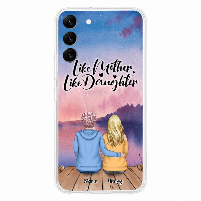 Custom Personalized Mom Phone Case - Gifts For Dog Lovers With Upto 3 Dogs - Like Mother Like Daughter