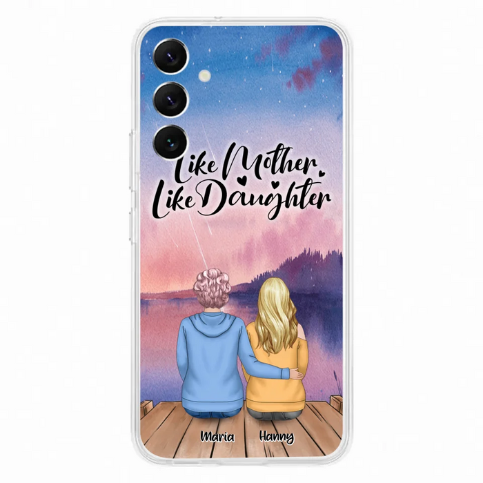 Custom Personalized Mom Phone Case - Gifts For Dog Lovers With Upto 3 Dogs - Like Mother Like Daughter