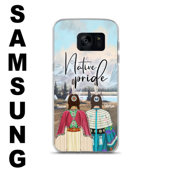 Custom Personalized Native American Couple Phone Case - Native Pride - Case Phone For iPhone And Samsung