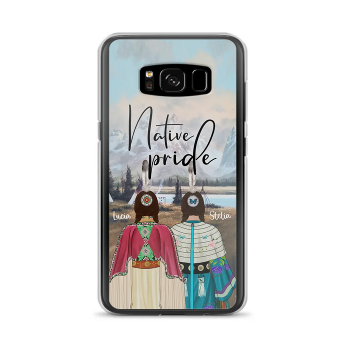 Custom Personalized Native American Couple Phone Case - Native Pride - Case Phone For iPhone And Samsung