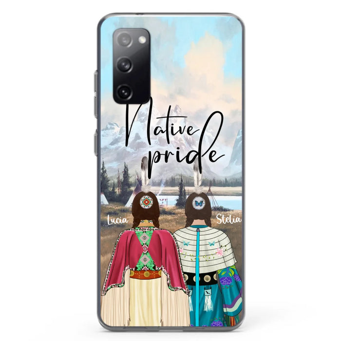 Custom Personalized Native American Couple Phone Case - Native Pride - Case Phone For iPhone And Samsung