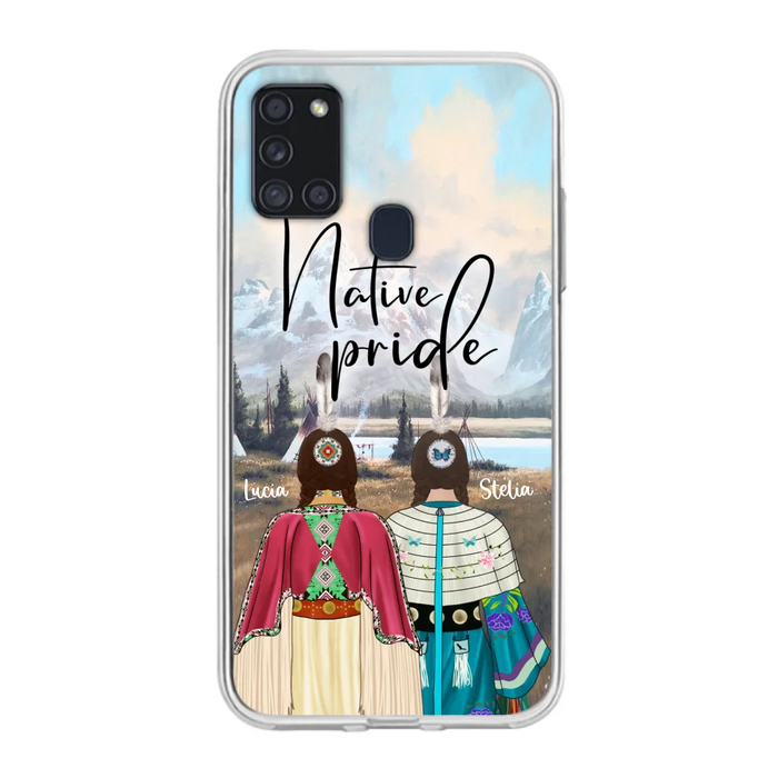 Custom Personalized Native American Couple Phone Case - Native Pride - Case Phone For iPhone And Samsung