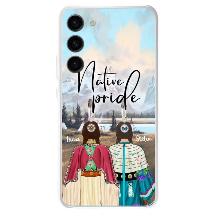 Custom Personalized Native American Couple Phone Case - Native Pride - Case Phone For iPhone And Samsung