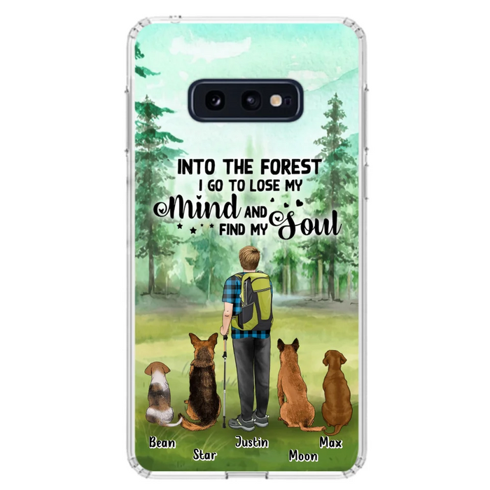 Custom Personalized Solo Trekking Woods  With Pets Phone Case - Upto 4 Pets - Case For iPhone and Samsung - 6CIAJ9