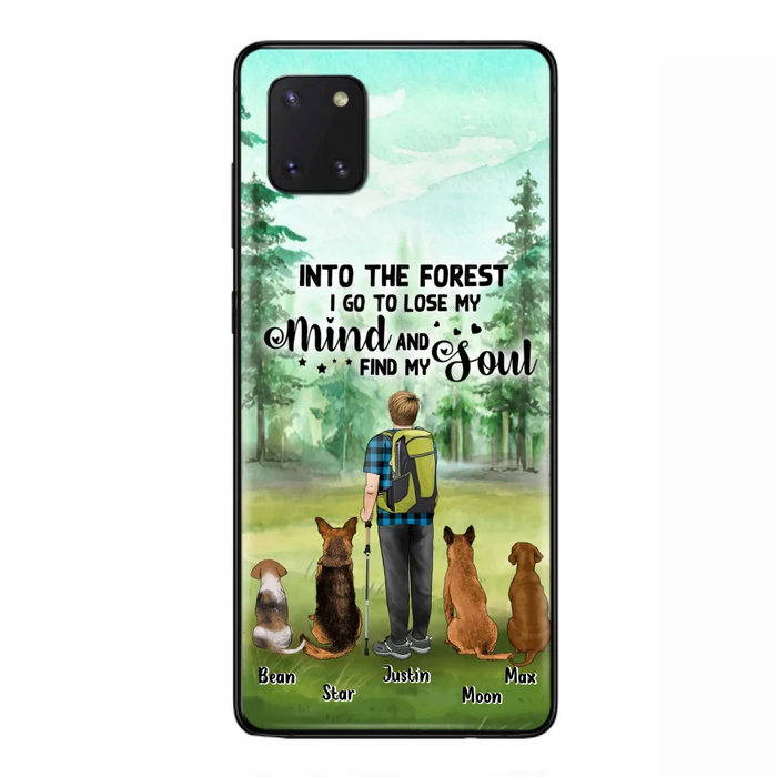 Custom Personalized Solo Trekking Woods  With Pets Phone Case - Upto 4 Pets - Case For iPhone and Samsung - 6CIAJ9