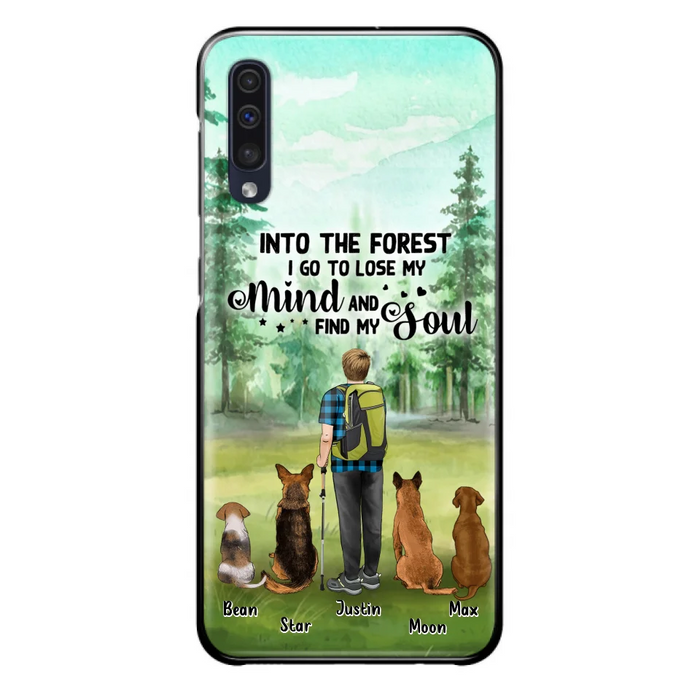 Custom Personalized Solo Trekking Woods  With Pets Phone Case - Upto 4 Pets - Case For iPhone and Samsung - 6CIAJ9