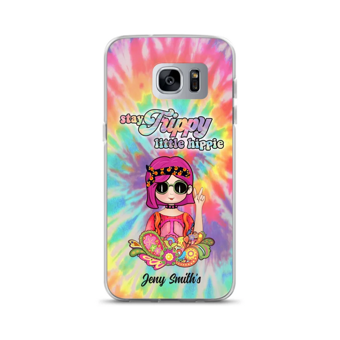 Personalized Hippie Phone Case - Stay Trippy Little Hippie - Case Phone For iPhone And Samsung