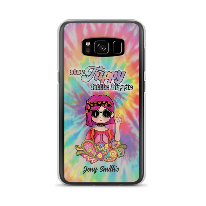 Personalized Hippie Phone Case - Stay Trippy Little Hippie - Case Phone For iPhone And Samsung